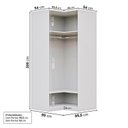 Ver imagem 4 de Guarda-roupa Modulado de Canto 2 Portas Jade CabeCasa MadeiraOriginals