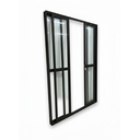 Ver imagem 3 de Porta Sacada 4 Folhas Aluminio Preto com Fechadura 2,10x2,00 Linha 25