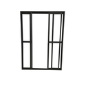 Ver imagem 2 de Porta Sacada 4 Folhas Aluminio Preto com Fechadura 2,10x2,00 Linha 25