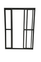Ver imagem 2 de Porta Sacada 4 Folhas Aluminio Preto com Fechadura 2,10x2,00 Linha 25