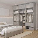 Ver imagem 1 de Guarda-Roupa Planejado 6 Peças 6 Portas Jade CabeCasa MadeiraOriginals Cinza/Urbano