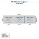 Ver imagem 3 de Guarda-Roupa Planejado 6 Peças 6 Portas Jade CabeCasa MadeiraOriginals Cinza/Urbano