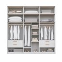 Ver imagem 6 de Guarda-Roupa Planejado 6 Peças 12 Portas Jade CabeCasa MadeiraOriginals Branco/Fosco