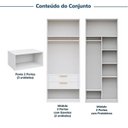 Ver imagem 5 de Guarda-Roupa Planejado 6 Peças 12 Portas Jade CabeCasa MadeiraOriginals Branco/Fosco