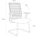 Ver imagem 5 de Cadeira Office Chicago Fixa - Preta