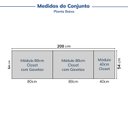 Ver imagem 3 de Guarda-roupa Modulado 3 Peças sem Portas Jade CabeCasa MadeiraOriginals