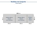 Ver imagem 3 de Guarda-Roupa Planejado 3 Peças sem Portas Jade CabeCasa MadeiraOriginals Branco/Fosco