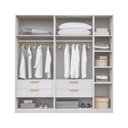 Ver imagem 6 de Guarda-Roupa Planejado 3 Peças sem Portas Jade CabeCasa MadeiraOriginals Branco/Fosco