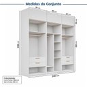 Ver imagem 4 de Guarda-roupa Modulado 6 Peças 6 Portas Jade CabeCasa MadeiraOriginals