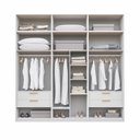Ver imagem 6 de Guarda-Roupa Planejado 6 Peças 6 Portas Jade CabeCasa MadeiraOriginals Branco/Fosco