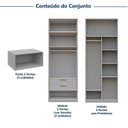 Ver imagem 5 de Guarda-roupa Modulado 6 Peças 12 Portas Jade CabeCasa MadeiraOriginals