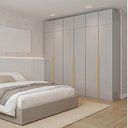 Ver imagem 1 de Guarda-Roupa Planejado 6 Peças 12 Portas Jade CabeCasa MadeiraOriginals Cinza/Urbano