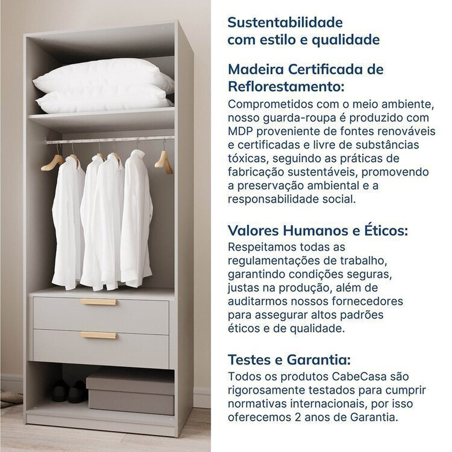 Guarda-roupa Modulado 3 Peças Jade Cabecasa Madeiramadeira - 13