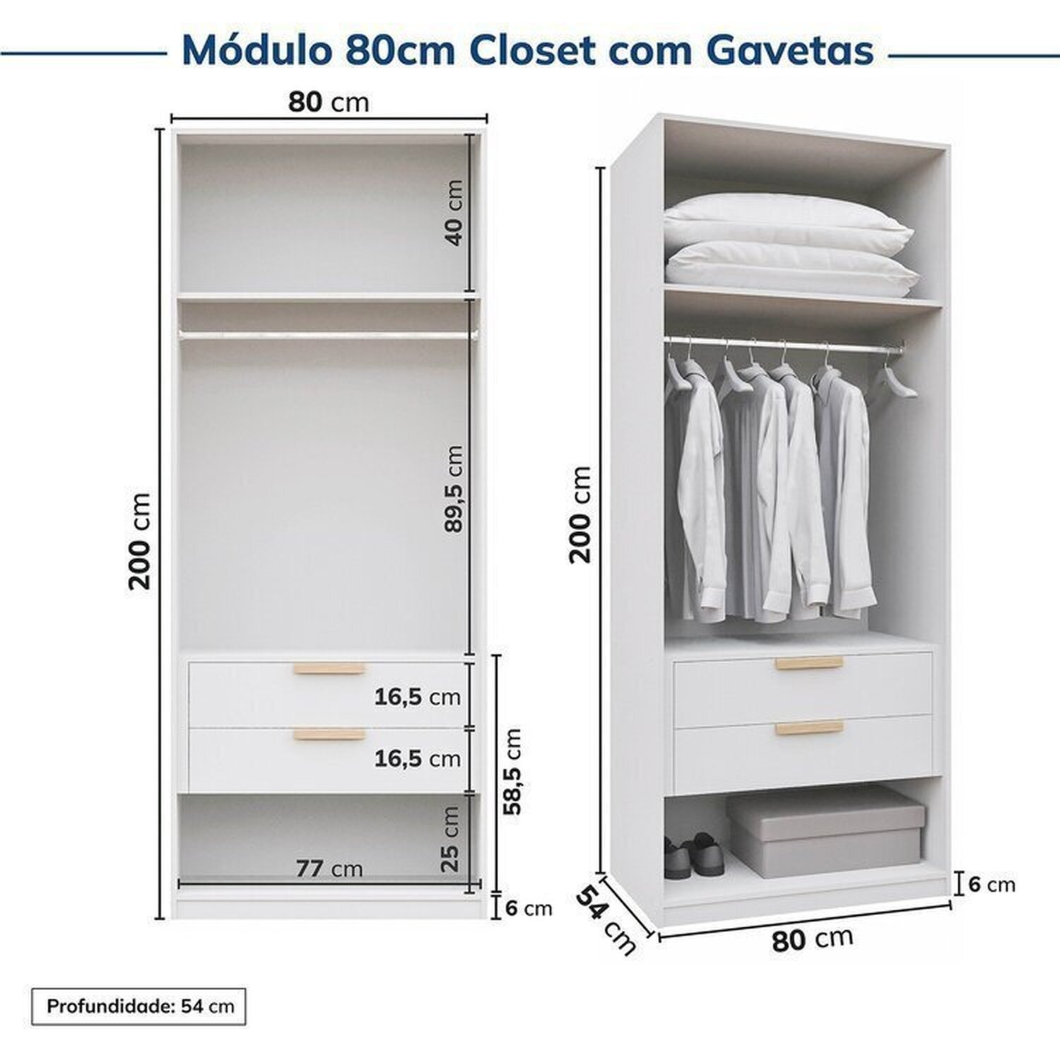 Guarda-roupa Modulado 3 Peças Jade Cabecasa Madeiramadeira - 12