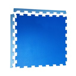 Tatame Eva 50x50cm Esp 10mm 4 Placas 2 Tons Azul - 4