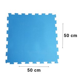 Tatame Eva 50x50cm Esp 10mm 4 Placas 2 Tons Azul - 6
