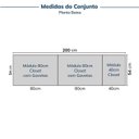 Ver imagem 3 de Guarda-Roupa Planejado 3 Peças sem Portas Jade CabeCasa MadeiraOriginals Cinza/Urbano