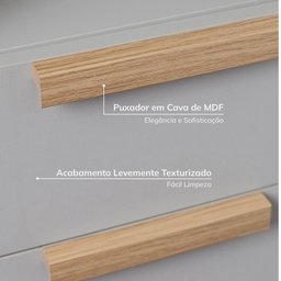 Guarda-roupa Modulado 3 Peças sem Portas Jade CabeCasa MadeiraMadeira - 6