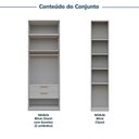 Ver imagem 5 de Guarda-Roupa Planejado 3 Peças sem Portas Jade CabeCasa MadeiraOriginals Cinza/Urbano