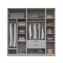 Ver imagem 7 de Guarda-Roupa Planejado 3 Peças sem Portas Jade CabeCasa MadeiraOriginals Cinza/Urbano