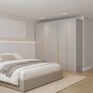 Guarda-roupa Modulado 3 Peças 5 Portas Jade CabeCasa MadeiraOriginals