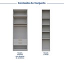 Ver imagem 5 de Guarda-Roupa Planejado 3 Peças 5 Portas Jade CabeCasa MadeiraOriginals Cinza/Urbano