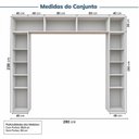 Ver imagem 4 de Guarda-Roupa Planejado 6 Peças 9 Portas Jade CabeCasa MadeiraOriginals Branco/Fosco