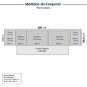 Ver imagem 3 de Guarda-Roupa Planejado 6 Peças 9 Portas Jade CabeCasa MadeiraOriginals Branco/Fosco