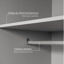Ver imagem 7 de Guarda-Roupa Planejado de Canto 3 Peças sem Portas Jade CabeCasa MadeiraOriginals Cinza/Urbano