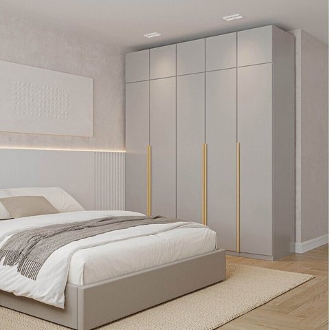 Guarda-Roupa Modulado 6 Peças 10 Portas Jade CabeCasa MadeiraOriginals Cinza/Urbano