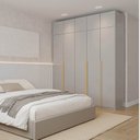 Ver imagem 1 de Guarda-Roupa Planejado 6 Peças 10 Portas Jade CabeCasa MadeiraOriginals Cinza/Urbano