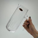 Ver imagem 6 de Jarra de Cristal 1,4L Transparente 23x10x10cm Água Suco Chá Bebidas Mesa Detox