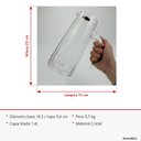 Ver imagem 3 de Jarra de Cristal 1,4L Transparente 23x10x10cm Água Suco Chá Bebidas Mesa Detox