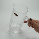 Ver imagem 4 de Jarra de Cristal 1,4L Transparente 23x10x10cm Água Suco Chá Bebidas Mesa Detox