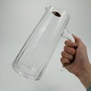 Ver mais imagens de Jarra de Cristal 1,4L Transparente 23x10x10cm Água Suco Chá Bebidas Mesa Detox