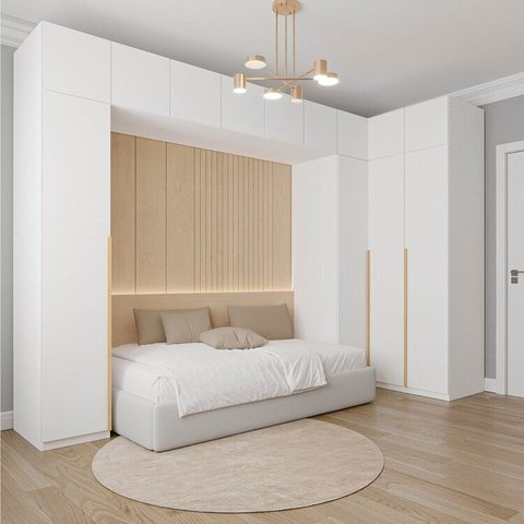 Guarda-Roupa Modulado 9 Peças 13 Portas Jade CabeCasa MadeiraOriginals Branco/Fosco