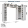 Guarda-roupa Modulado 9 Peças 13 Portas Jade CabeCasa MadeiraMadeira - 4