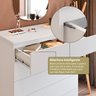 Cômoda para Quarto com 5 Gavetas 86,8cm X 91,5cm Compacta - 11