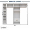 Ver imagem 4 de Guarda-roupa Modulado 6 Peças 10 Portas Jade CabeCasa MadeiraOriginals