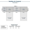 Ver imagem 3 de Guarda-Roupa Planejado 6 Peças 10 Portas Jade CabeCasa MadeiraOriginals Branco/Fosco