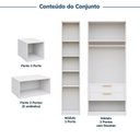 Ver imagem 5 de Guarda-Roupa Planejado 6 Peças 10 Portas Jade CabeCasa MadeiraOriginals Branco/Fosco