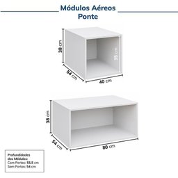 Guarda-roupa Modulado 6 Peças 10 Portas Jade Cabecasa Madeiramadeira - 13