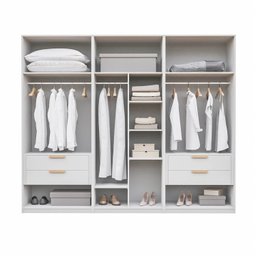 Guarda-roupa Modulado 3 Peças 6 Portas Jade CabeCasa MadeiraMadeira - 6