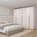 Ver imagem 1 de Guarda-Roupa Planejado 3 Peças 6 Portas Jade CabeCasa MadeiraOriginals Branco/Fosco