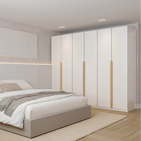 Guarda-roupa Modulado 3 Peças 6 Portas Jade CabeCasa MadeiraOriginals