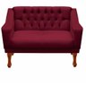 Jogo de Sofá Namoradeira + 02 Poltronas para Escritorio Recepção Grecia - Suede Marsala - 2