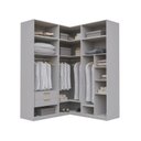 Ver imagem 6 de Guarda-Roupa Planejado 6 Peças 6 Portas Jade CabeCasa MadeiraOriginals Cinza/Urbano