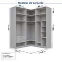 Ver imagem 4 de Guarda-roupa Modulado 6 Peças 6 Portas Jade CabeCasa MadeiraOriginals