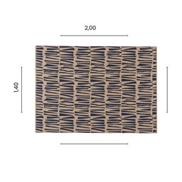 Tapete Quarto/sala D8 1,40 X 2,00 African 009193/ 102925 - 4