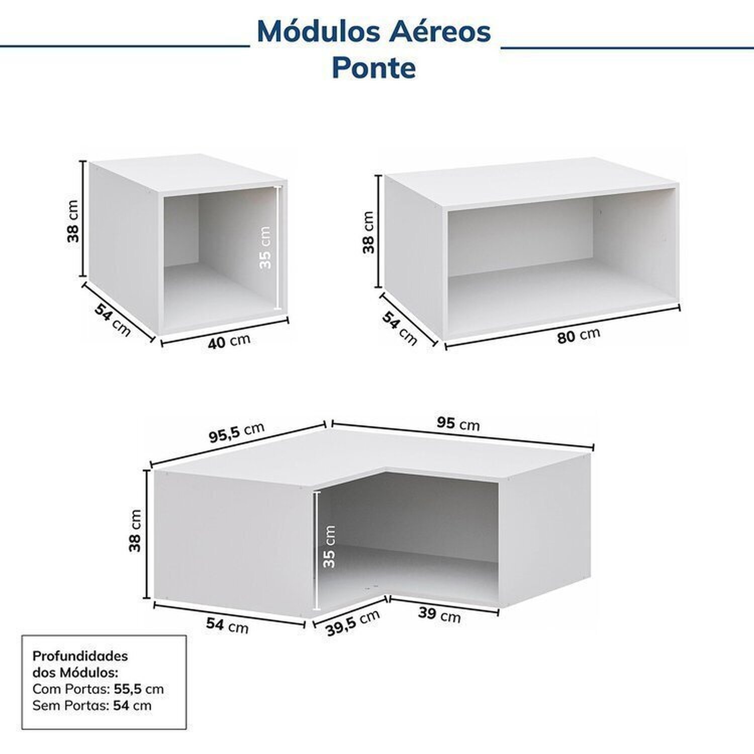 Guarda-roupa Modulado 10 Peças 10 Portas 1 Mesa Cabeceira Jade Cabecasa Madeiramadeira - 12